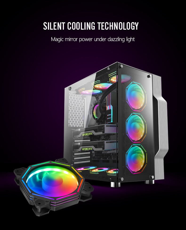 TrueNort Pc Case Fan 120mm RGB 6Pin 12V 3W Black, Single Fan | BJ-120-01 TrueNort Pc Case Fan 120mm RGB 6Pin 12V 3W Black, Single Fan | BJ-120-01